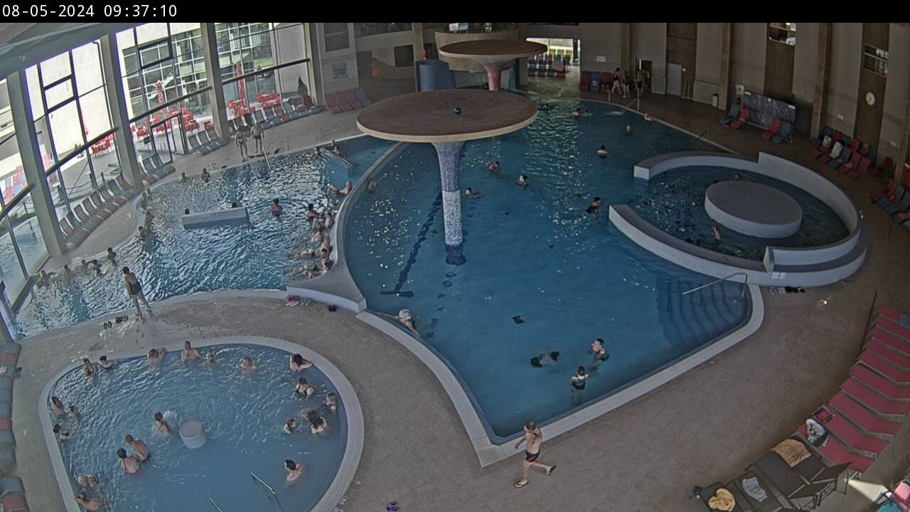 Vnitřní termální bazény - webkamera V TERMÁLECH LOSINY